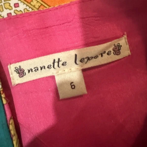 SOLD - 👗Nanette Lepore Pashima Patterned Mini Dress👗 - Picture 8 of 9